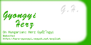 gyongyi herz business card